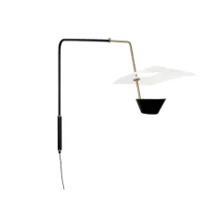 Applique*Sammode Applique murale, G25, dimmable, , Ø83cm, H164cm - Pierre Guariche noir et blanc