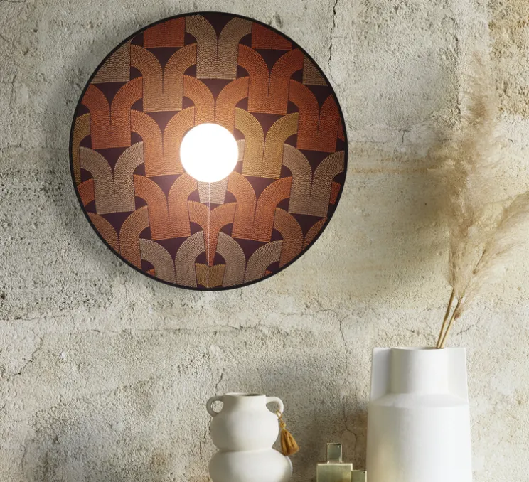 Applique murale, Gatsby D50, Arcs brique, Ø50cm, P12cm - Market Set