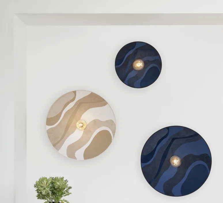 Applique*Market Set Applique murale, Gatsby D40, , Ø40cm, P12cm - Malachite Nuit