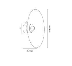 Applique*Market Set Applique murale, Gatsby D40, , Ø40cm, P12cm - Arcs brique