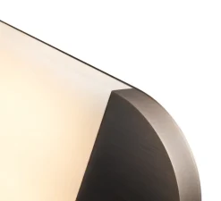 Applique murale, Ghost 570, Albâtre veines marron, Bronze moyen, IP44, LED, dim, 2700K, 700 lm, L12,6cm, H57cm - Entrelacs