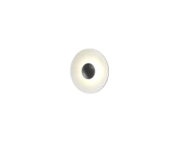 Applique*Marset Applique murale, Ginger 20 C, , LED, 2700K, 139lm, Ø19,5cm, H7cm - intérieur blanc, extérieur chêne