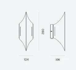 Applique murale, Gothic I, laiton, L10,6cm, H28cm - lyfa