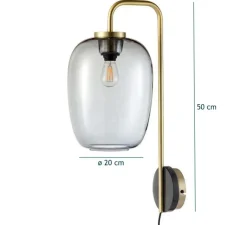 Applique*Bolia Applique murale, Grape, , Ø20cm, H50cm - laiton