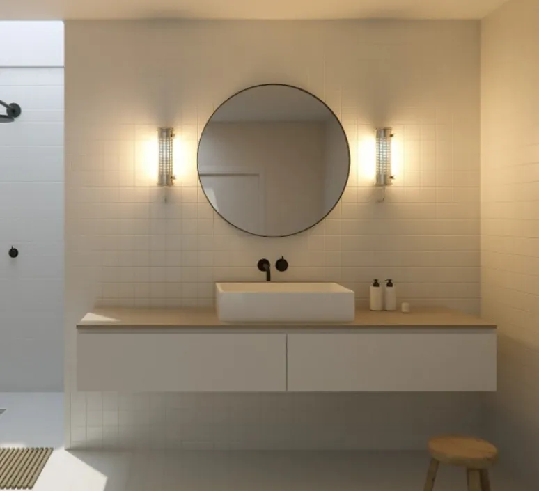 Applique*Sammode Applique murale, Gude, , 2700K, L36cm, IP 68 - argent