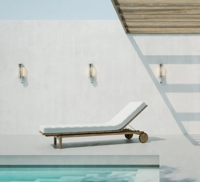 Applique*Sammode Applique murale, Gude, , 2700K, L36cm, IP 68 - argent