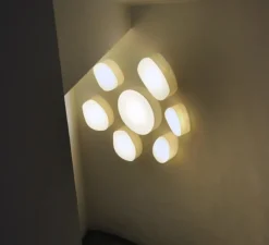 Applique*LZF Applique murale, GUIJARROS 6A, , LED, H41cm, L38cm - blanc ivoire