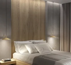 Applique*LEDS C4 Applique murale, H, , LED, 2700k, 553 lm, L26,4cm, H18cm - or mat