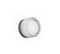 Applique murale, Hajo 1.0, base noir, verre transparent, IP44, LED, dim, 2700K, 430 lm, Ø12,4cm, H8cm - Wever&Ducré