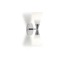 Applique*Herstal Applique murale, Harlekin Duo, , Ø10,5cm, H32cm - chrome
