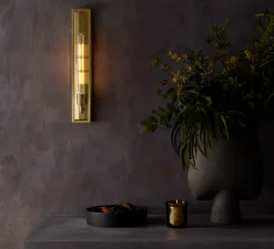 Applique*Astro Applique murale, Harvard 500, , IP44, Ø8cm, H50cm - laiton