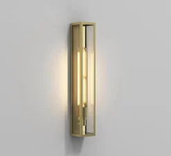 Applique*Astro Applique murale, Harvard 500, , IP44, Ø8cm, H50cm - laiton