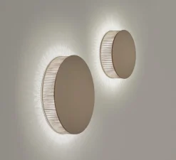 Applique murale, Helios A/02, chêne, LED, dim, 2700K, 2700 lm, Ø40cm, P7,5cm - Bover