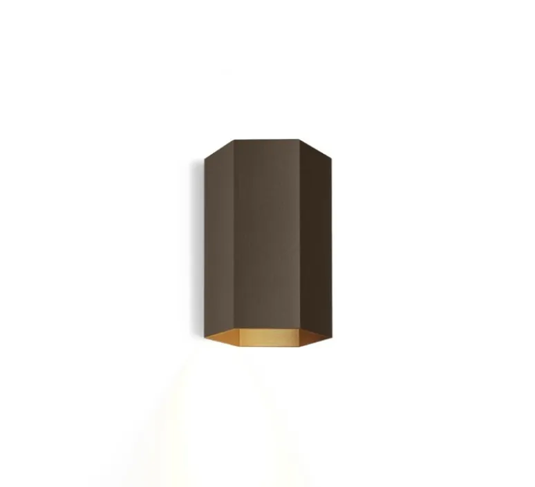 Applique*Wever&Ducré Applique murale, Hexo mini 1.0, , Ø7,7cm, H11,5cm - bronze