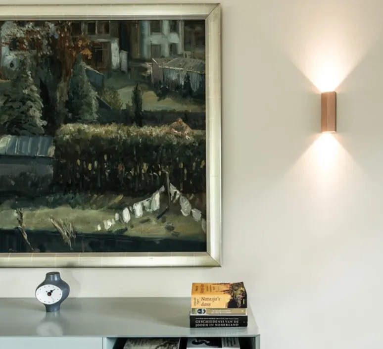 Applique*Wever&Ducré Applique murale, HEXO mini 2.0, , Ø7,7cm, H20cm - cuivre