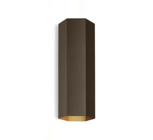 Applique murale, HEXO mini 2.0, bronze, Ø7,7cm, H20cm - Wever&Ducré