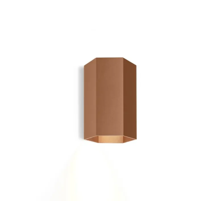 Applique*Wever&Ducré Applique murale, Hexo mini 1.0, , Ø7,7cm, H11,5cm - cuivre