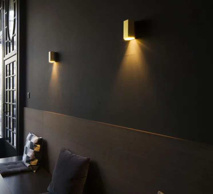 Applique murale, Hexo mini 1.0, or, Ø7,7cm, H11,5cm - Wever&Ducré