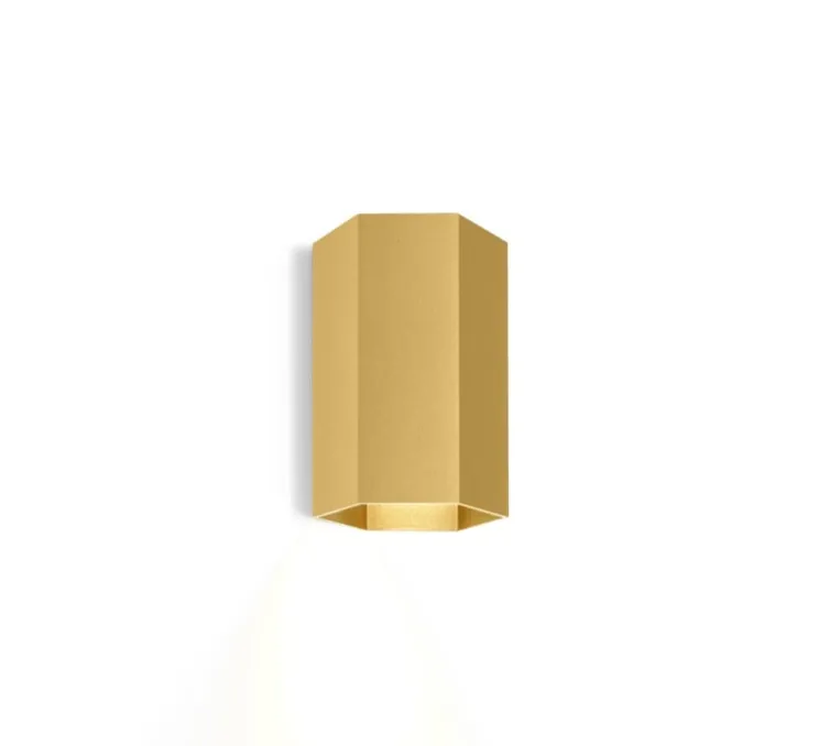 Applique murale, Hexo mini 1.0, or, Ø7,7cm, H11,5cm - Wever&Ducré