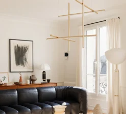 Applique*Cosin Applique murale, Hélène, , Ø10cm, H44cm - noir