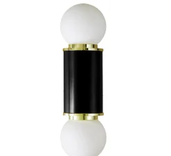 Applique*Cosin Applique murale, Hélène, , Ø10cm, H44cm - noir