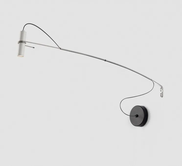 Applique murale, Hold A, blanc, LED, 2700K, 420 lm, L3cm, H25cm - Luxcambra