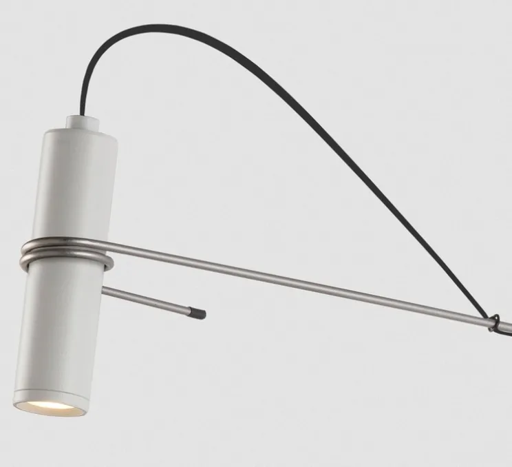 Applique murale, Hold A, blanc, LED, 2700K, 420 lm, L3cm, H25cm - Luxcambra