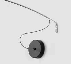 Applique murale, Hold A, noir, LED, 2700K, 420 lm, L3cm, H25cm - Luxcambra