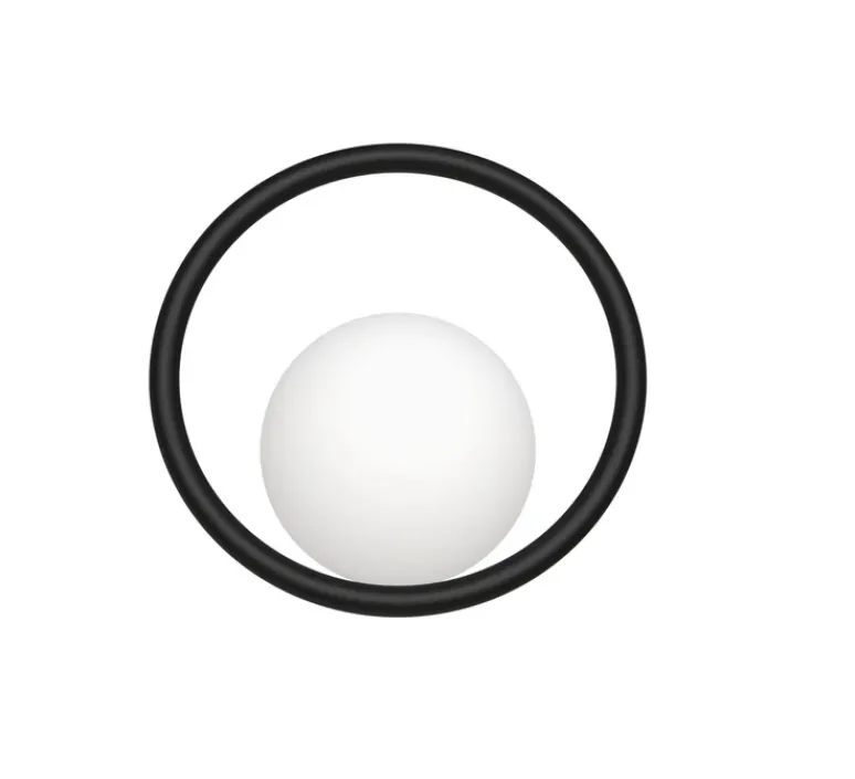 Enfants|Applique*Swedish Ninja Applique murale, Hula Hoop, , sans câble, L33cm, H31cm - Noir Ninja