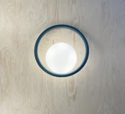 Applique murale, Hula Hoop, Vert Paon, sans câble, L33cm, H31cm - Swedish Ninja