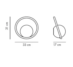 Enfants|Applique*Swedish Ninja Applique murale, Hula Hoop, , sans câble, L33cm, H31cm - Rose Bubblegum