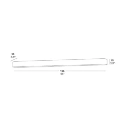 Applique*LZF Applique murale, I-club SLIM, , L165cm, H10cm - blanc ivoire