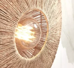 Applique murale, Iguazu L, naturel, Ø55cm, H55cm - Good&Mojo