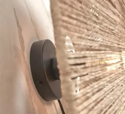 Applique murale, Iguazu L, naturel, Ø55cm, H55cm - Good&Mojo