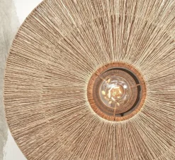 Applique murale, Iguazu L, naturel, Ø55cm, H55cm - Good&Mojo