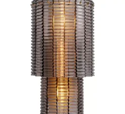 Applique*Eichholtz Applique murale, Imperial, , L34cm, H59cm - laiton brossé, verre fumé