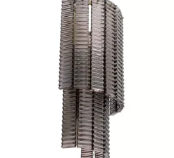 Applique*Eichholtz Applique murale, Imperial, , L34cm, H59cm - laiton brossé, verre fumé