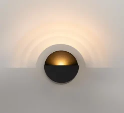 Applique*Modular Applique murale, Impulse Round 1x, , LED, dim, 2700K, 459 lm, L8cm, H14,5cm - noir