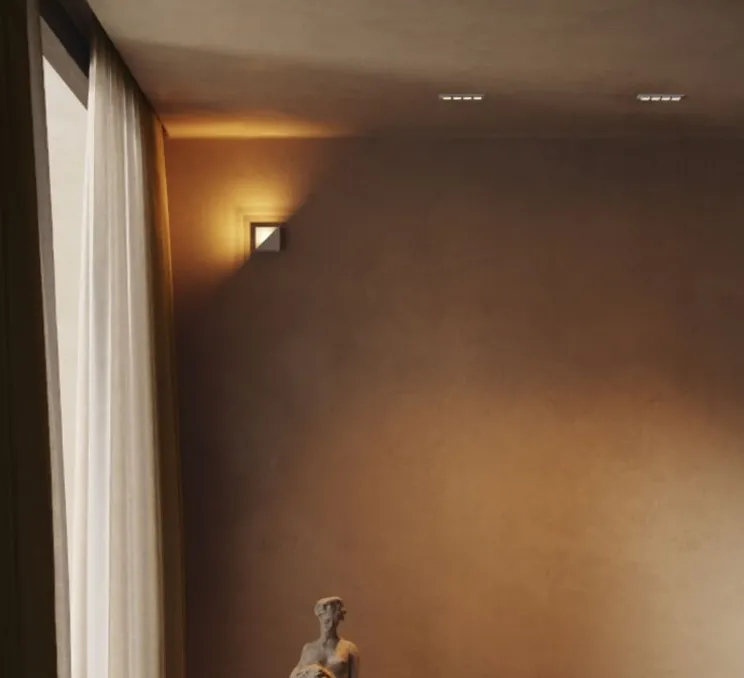 Applique murale, Impulse Square 1x, blanc, LED, dim, 2700K, 561 lm, L8cm, H16,5cm - Modular