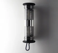 Applique*DCW éditions Paris Applique murale, In The Tube 100-350, , Ø10cm, H37cm - réflecteur argent et maille argentée