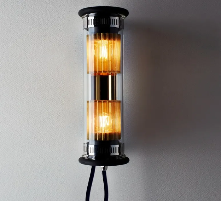 Applique*DCW éditions Paris Applique murale, In the tube ITT 100-350, , Ø10cm, H37cm - DCW Editions doré, maille dorée