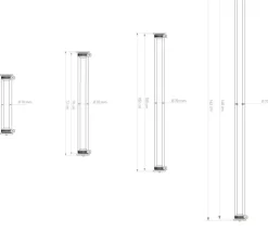 Applique*DCW éditions Paris Applique murale, In the Tube 360°, , LED, 2700k, L7cm, H42cm - DCW Editions or