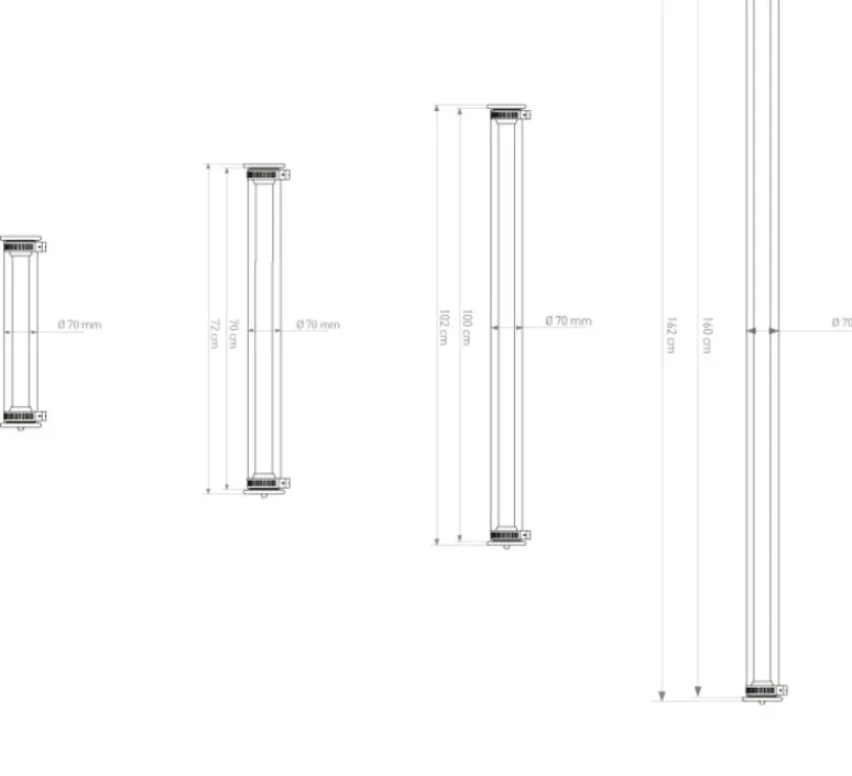 Applique*DCW éditions Paris Applique murale, In the Tube 360°, , LED, 2700k, L7cm, H42cm - DCW Editions or