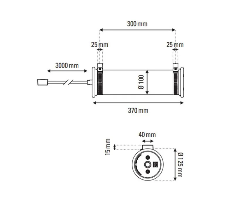 Applique*DCW éditions Paris Applique murale, In The Tube 100-350, , Ø10cm, H37cm - réflecteur argenté et mailles dorées