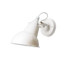 Applique*Zangra Applique murale, industrielle, 55, laquée, , H31cm - blanc