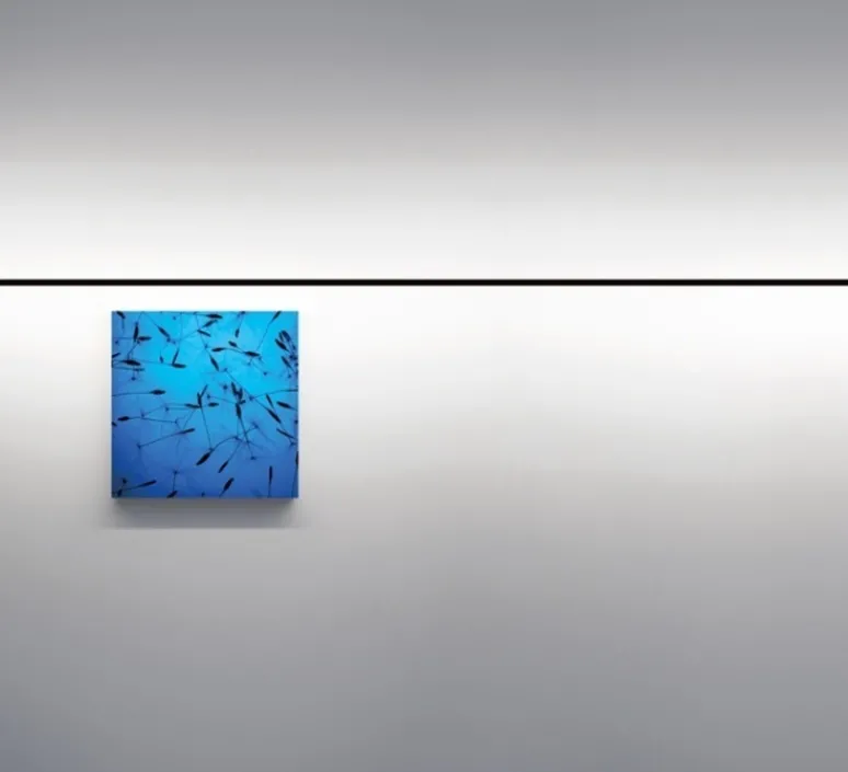 Applique*Davide Groppi Applique murale, Infinito 6 , , LED, dim, 3000K, 6708 lm, L600cm, H5,3cm - noir mat