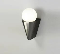 Applique*CVL Applique murale, IP Cornet, , IP44, L12,5cm, H21,2cm - Graphite satiné