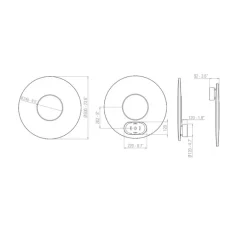 Applique*Dix heures dix Applique murale, Iris 60, , LED, dim, 2700K, 5250 lm, L60cm, P9,2cm - blanc