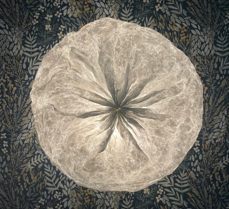 Applique murale, Jade S, blanc, Ø22cm, H10cm - And Creation