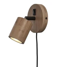 Applique murale, Java, beige, Ø12cm, H15cm - Good&Mojo